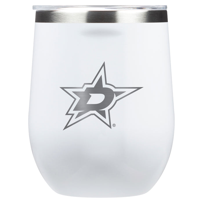 Corkcicle Stemless Wine Glass with Dallas Stars Primary Logo