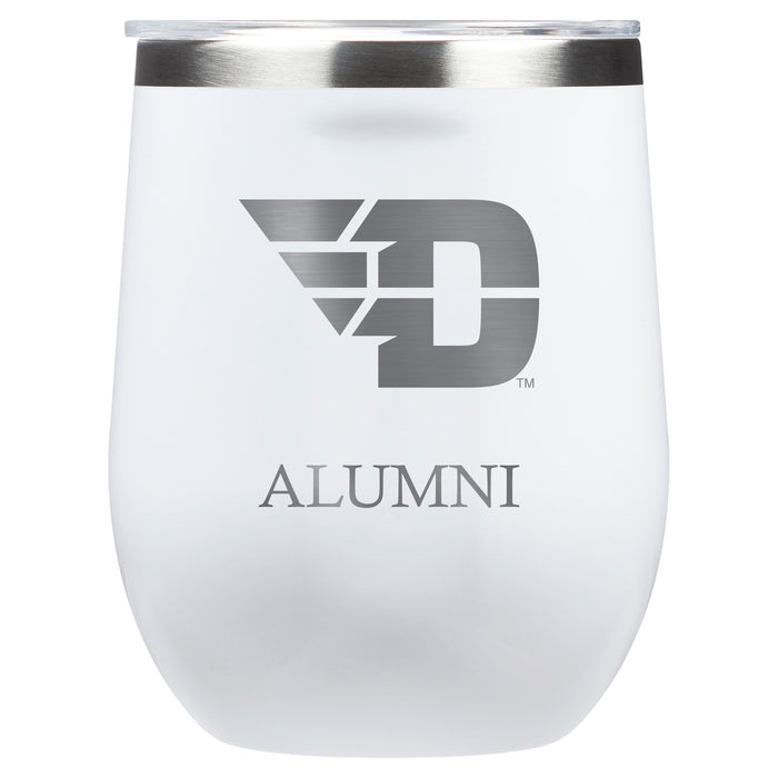 Corkcicle Stemless Wine Glass with Dayton Flyers Alumnit Primary Logo