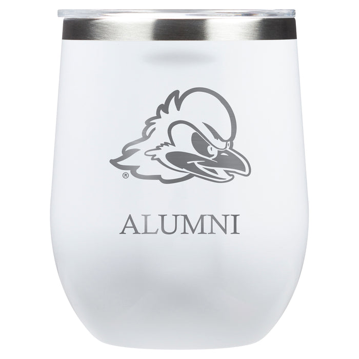 Corkcicle Stemless Wine Glass with Delaware Fightin' Blue Hens Alumnit Primary Logo