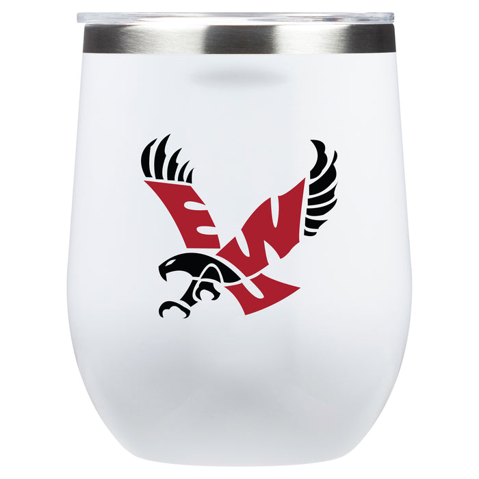 Corkcicle Stemless Wine Glass with Eastern Washington Eagles Primary Logo