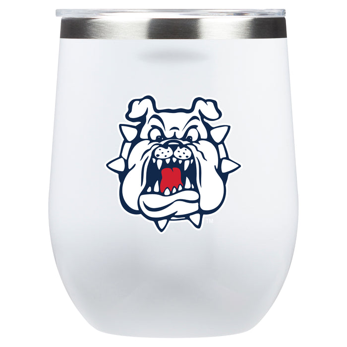 Corkcicle Stemless Wine Glass with Fresno State Bulldogs Secondary Logo