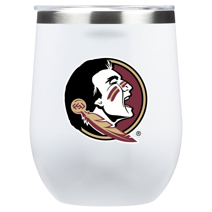 Corkcicle Stemless Wine Glass with Florida State Seminoles Primary Logo