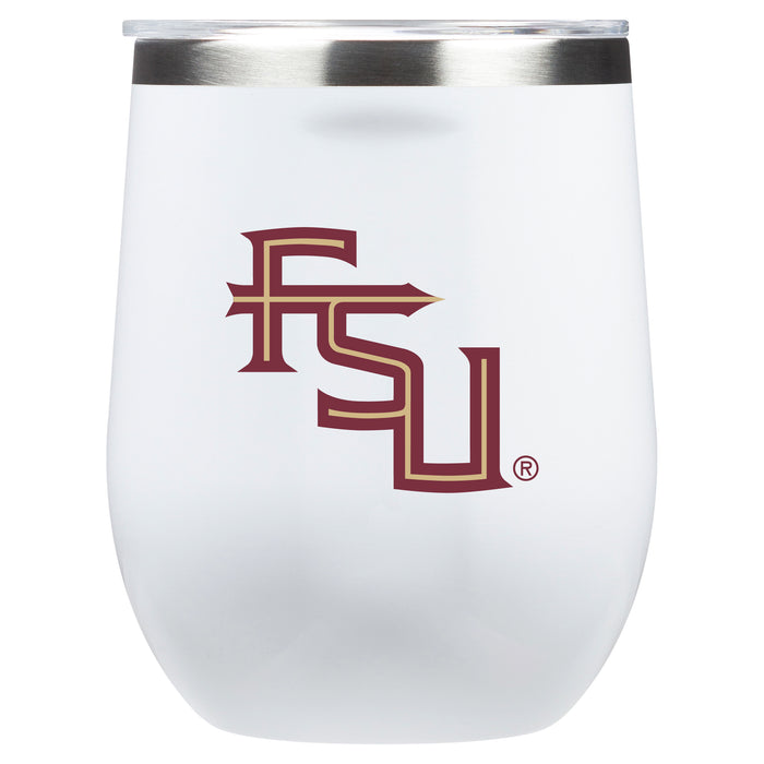 Corkcicle Stemless Wine Glass with Florida State Seminoles Secondary Logo