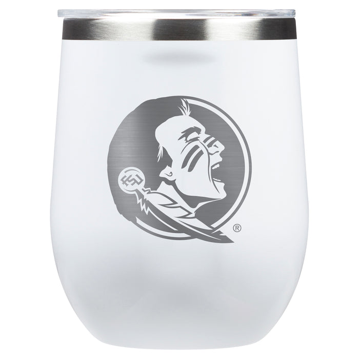 Corkcicle Stemless Wine Glass with Florida State Seminoles Primary Logo