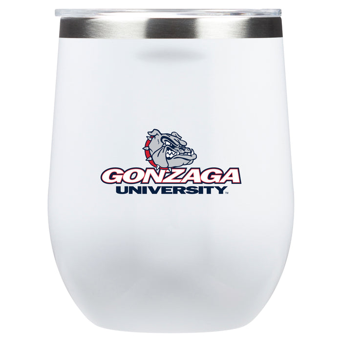 Corkcicle Stemless Wine Glass with Gonzaga Bulldogs Primary Logo