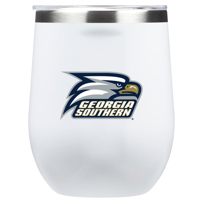 Corkcicle Stemless Wine Glass with Georgia Southern Eagles Secondary Logo