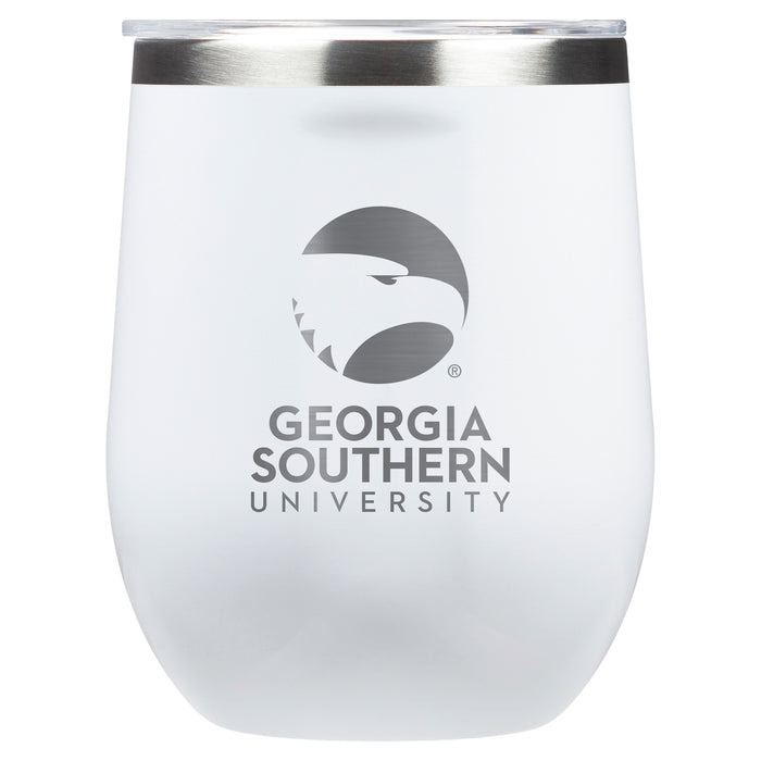 Corkcicle Stemless Wine Glass with Georgia Southern Eagles Primary Logo