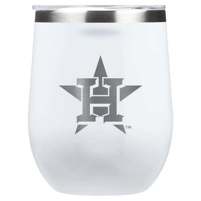 Corkcicle Stemless Wine Glass with Houston Astros Primary Logo