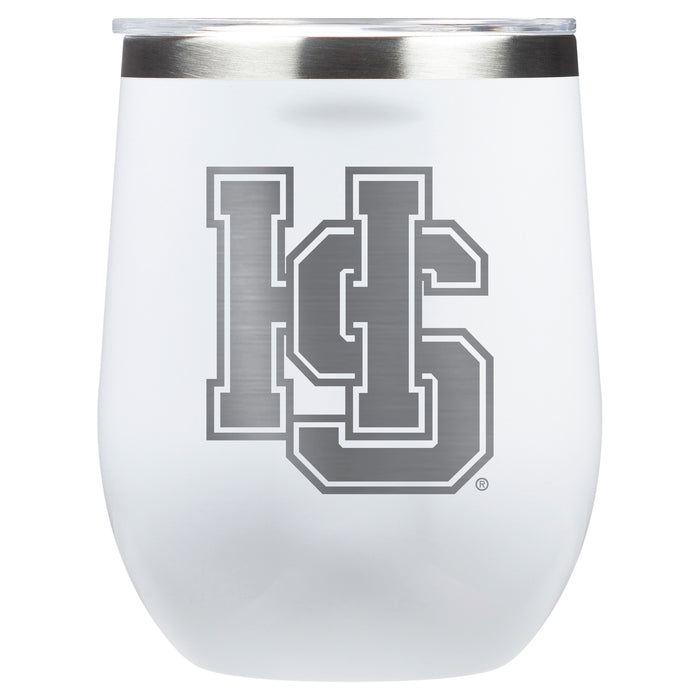 Corkcicle Stemless Wine Glass with Hampden Sydney Primary Logo