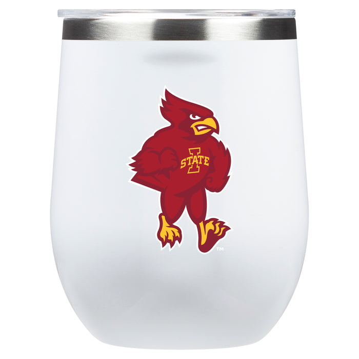 Corkcicle Stemless Wine Glass with Iowa State Cyclones Secondary Logo