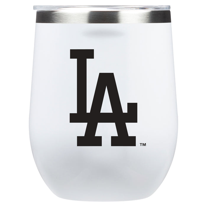 Corkcicle Stemless Wine Glass with Los Angeles Dodgers Primary Logo