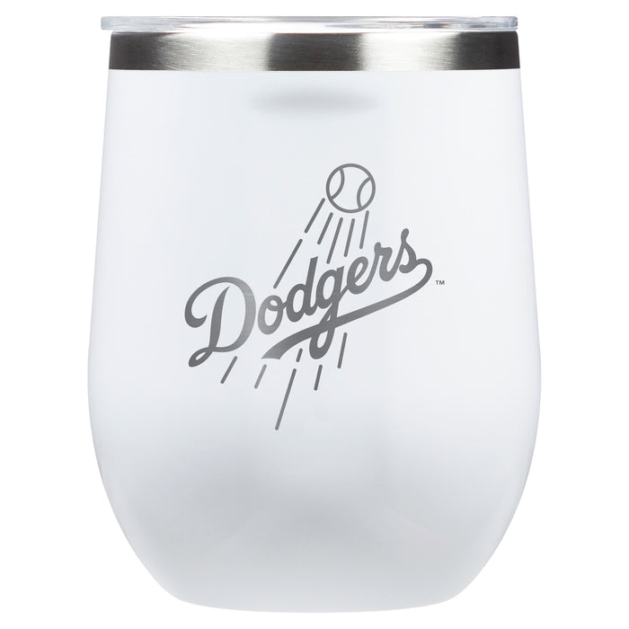 Corkcicle Stemless Wine Glass with Los Angeles Dodgers Secondary Etched Logo