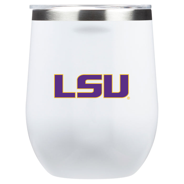 Corkcicle Stemless Wine Glass with LSU Tigers Primary Logo