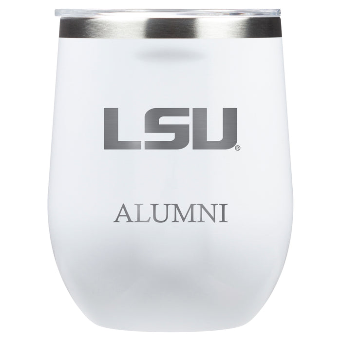 Corkcicle Stemless Wine Glass with LSU Tigers Alumnit Primary Logo