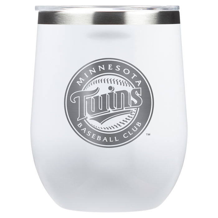 Corkcicle Stemless Wine Glass with Minnesota Twins Primary Logo