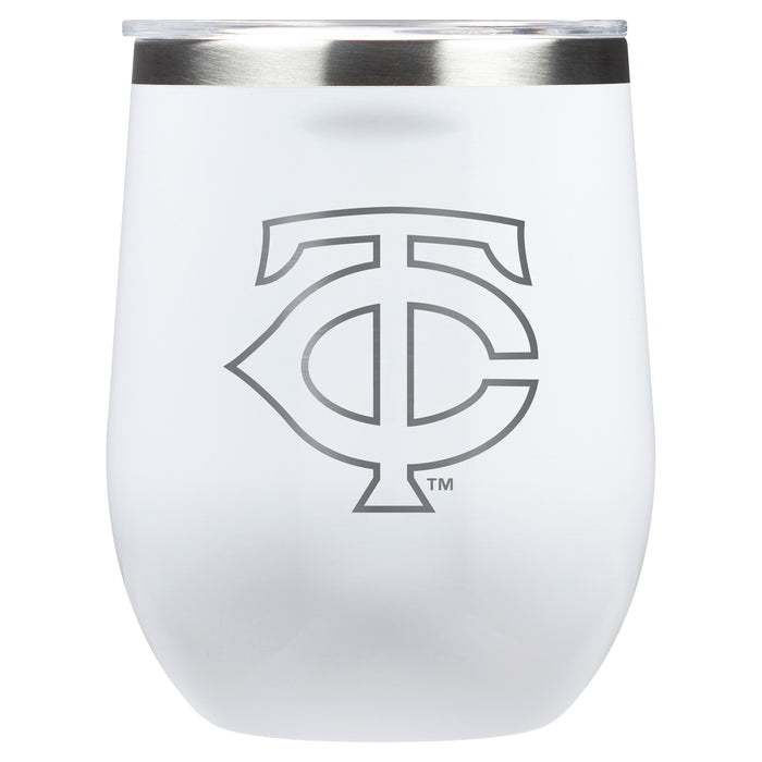 Corkcicle Stemless Wine Glass with Minnesota Twins Secondary Etched Logo