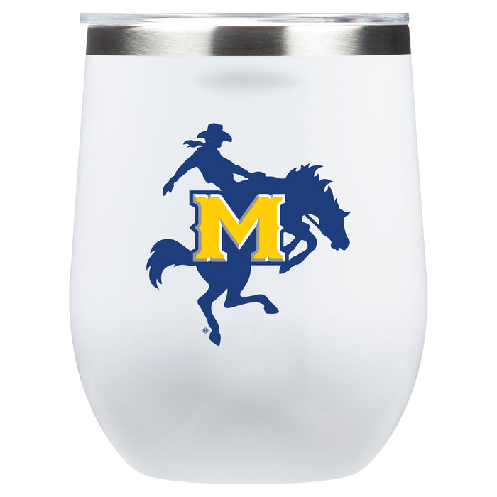 Corkcicle Stemless Wine Glass with McNeese State Cowboys Primary Logo