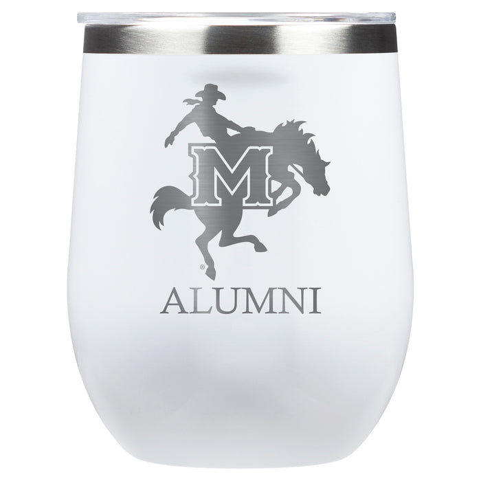 Corkcicle Stemless Wine Glass with McNeese State Cowboys Alumnit Primary Logo