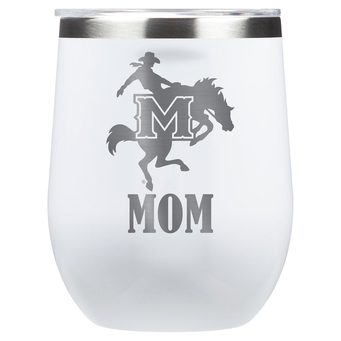 Corkcicle Stemless Wine Glass with McNeese State Cowboys Mom Primary Logo