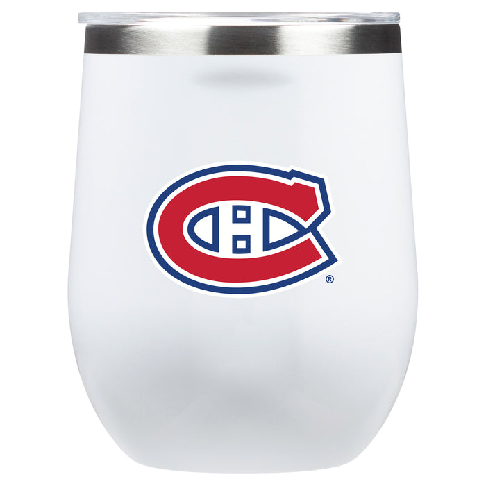 Corkcicle Stemless Wine Glass with Montreal Canadiens Primary Logo