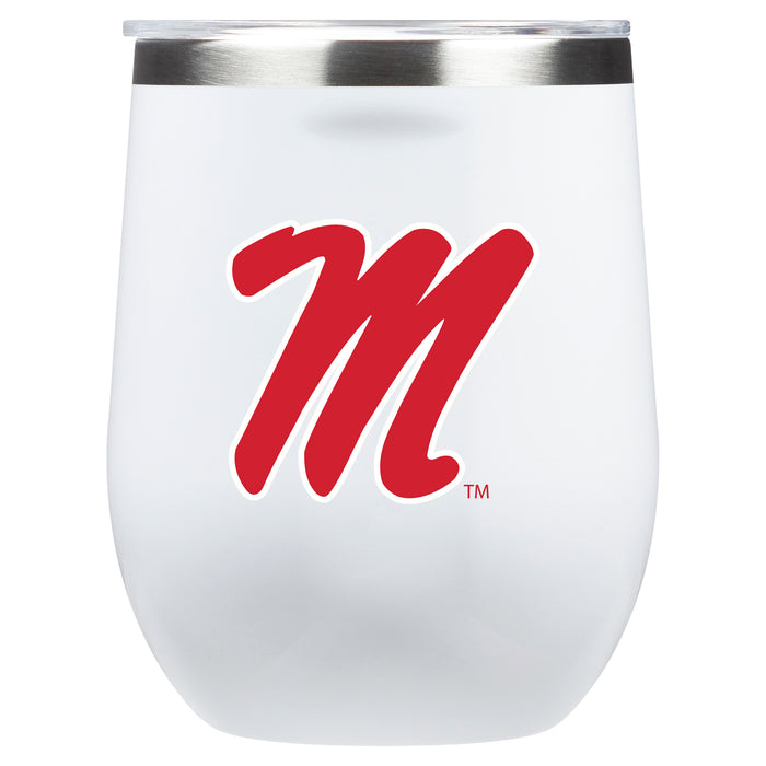 Corkcicle Stemless Wine Glass with Mississippi Ole Miss Secondary Logo