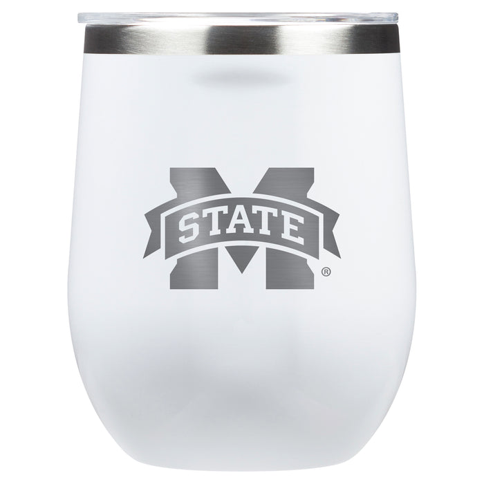 Corkcicle Stemless Wine Glass with Mississippi State Bulldogs Primary Logo