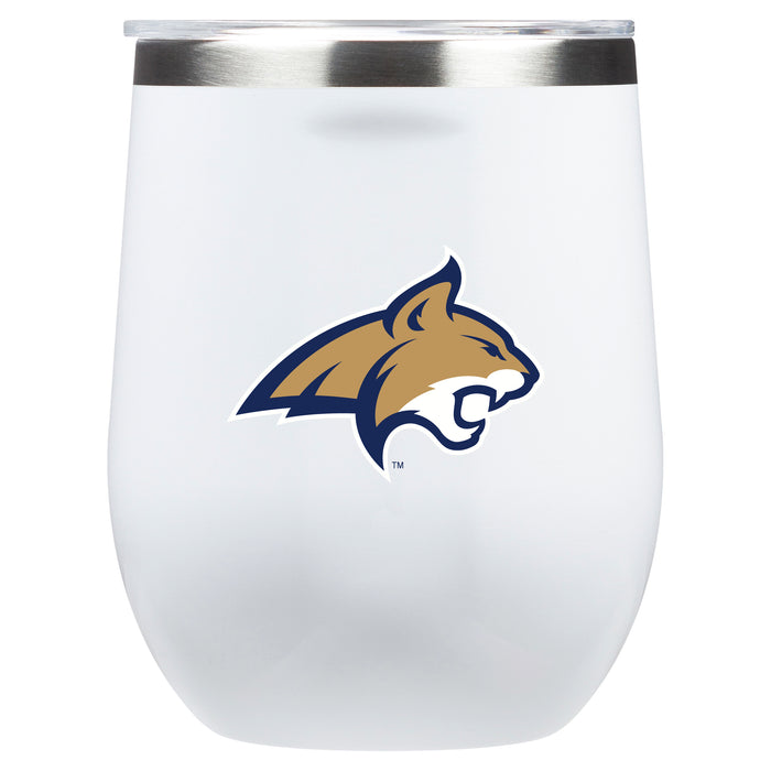 Corkcicle Stemless Wine Glass with Montana State Bobcats Primary Logo