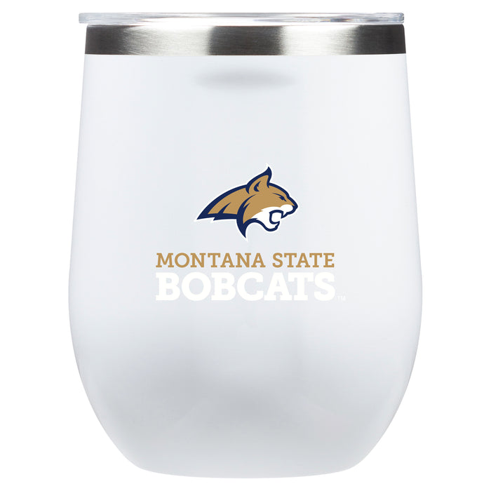 Corkcicle Stemless Wine Glass with Montana State Bobcats Secondary Logo