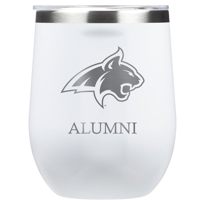 Corkcicle Stemless Wine Glass with Montana State Bobcats Alumnit Primary Logo