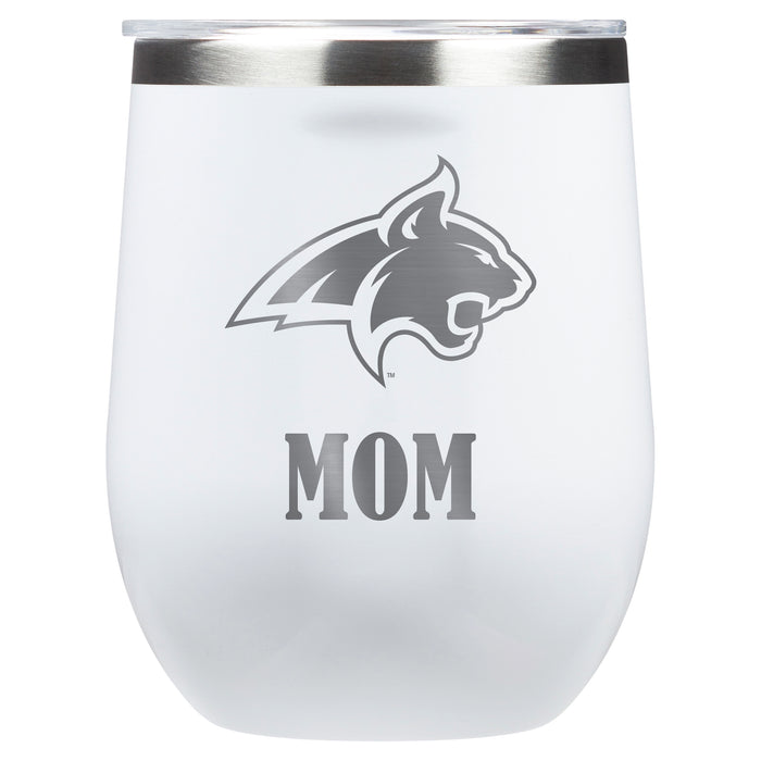 Corkcicle Stemless Wine Glass with Montana State Bobcats Mom Primary Logo