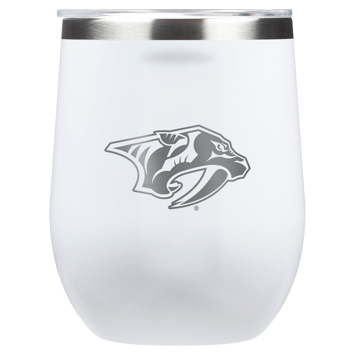 Corkcicle Stemless Wine Glass with Nashville Predators Primary Logo