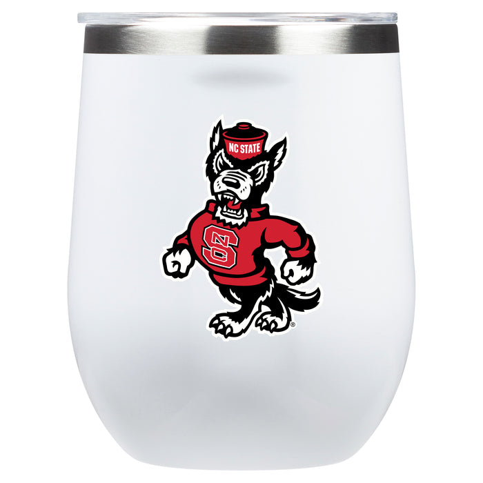 Corkcicle Stemless Wine Glass with NC State Wolfpack Secondary Logo