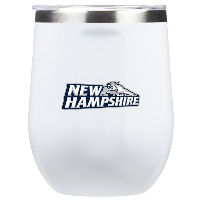 Corkcicle Stemless Wine Glass with New Hampshire Wildcats Secondary Logo