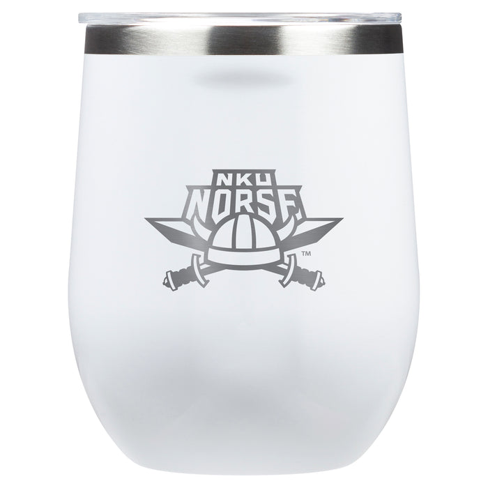 Corkcicle Stemless Wine Glass with Northern Kentucky University Norse Primary Logo