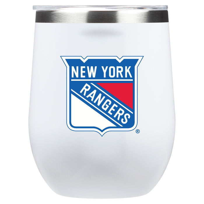 Corkcicle Stemless Wine Glass with New York Rangers Primary Logo