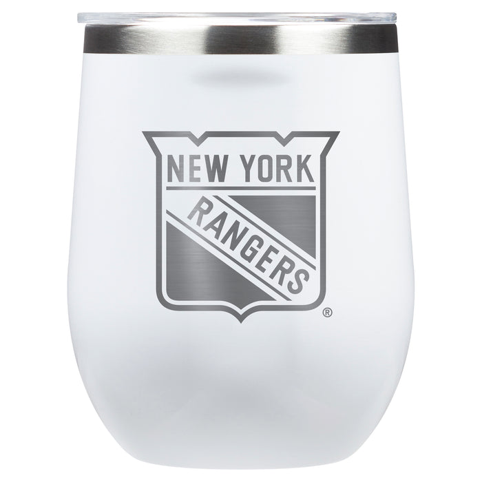 Corkcicle Stemless Wine Glass with New York Rangers Primary Logo