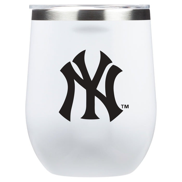 Corkcicle Stemless Wine Glass with New York Yankees Primary Logo