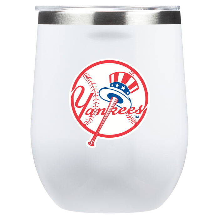 Corkcicle Stemless Wine Glass with New York Yankees Secondary Logo