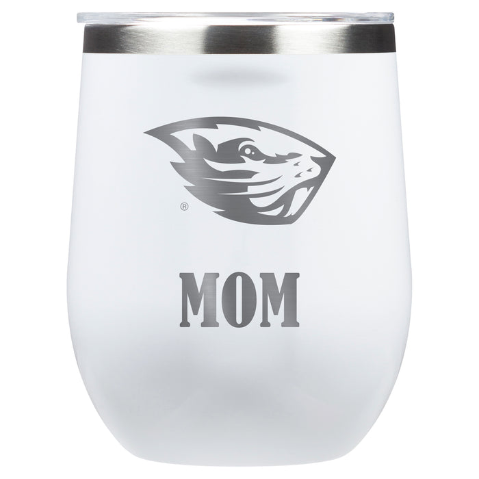 Corkcicle Stemless Wine Glass with Oregon State Beavers Mom Primary Logo