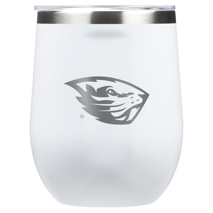 Corkcicle Stemless Wine Glass with Oregon State Beavers Primary Logo