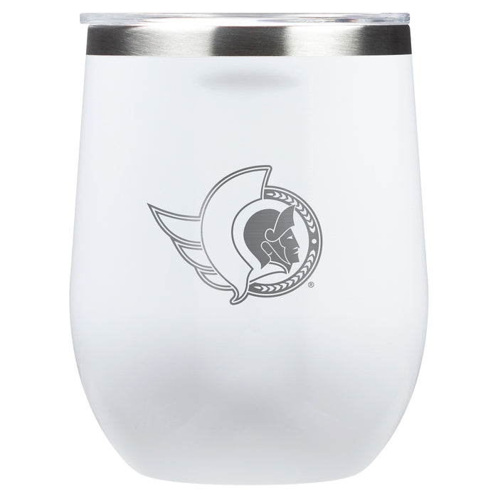 Corkcicle Stemless Wine Glass with Ottawa Senators Primary Logo