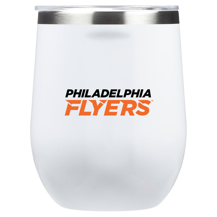 Corkcicle Stemless Wine Glass with Philadelphia Flyers Secondary Logo
