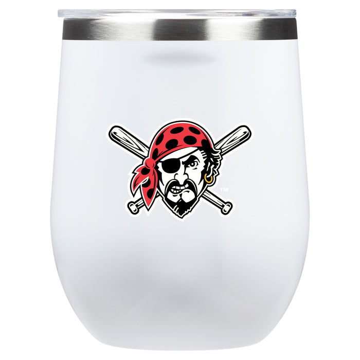 Corkcicle Stemless Wine Glass with Pittsburgh Pirates Secondary Logo