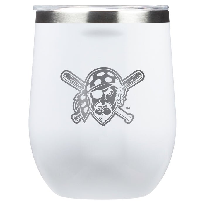 Corkcicle Stemless Wine Glass with Pittsburgh Pirates Secondary Etched Logo