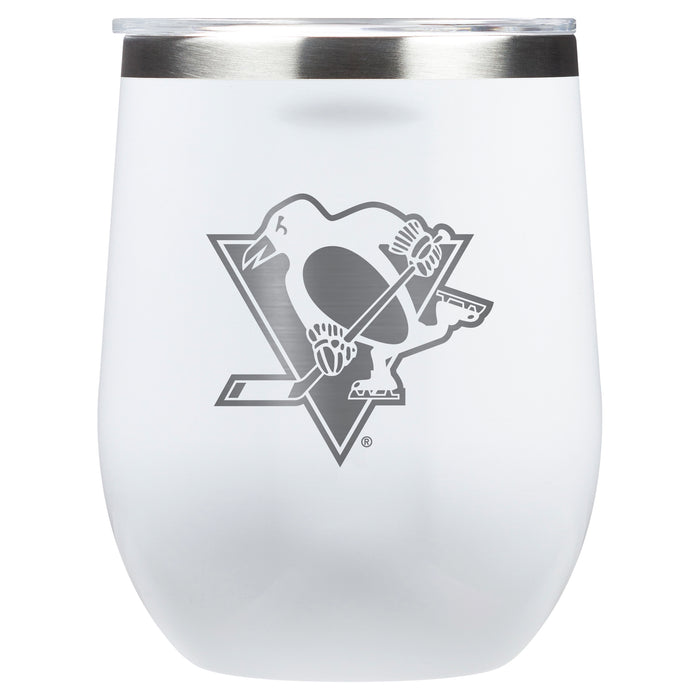 Corkcicle Stemless Wine Glass with Pittsburgh Penguins Primary Logo