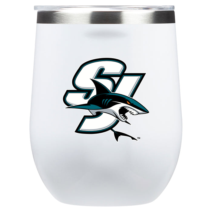 Corkcicle Stemless Wine Glass with San Jose Sharks Secondary Logo
