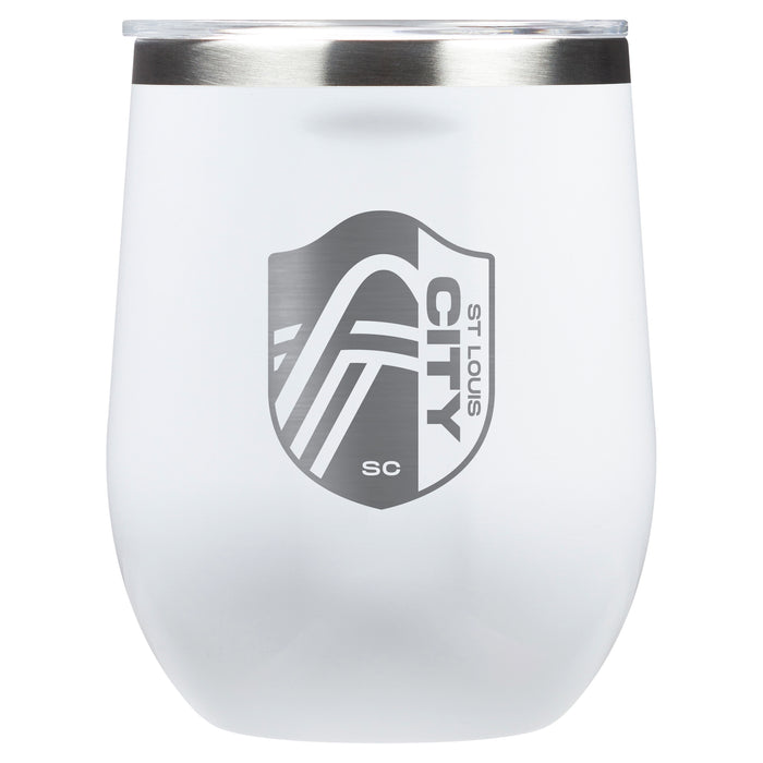 Corkcicle Stemless Wine Glass with St. Louis City SC Primary Logo