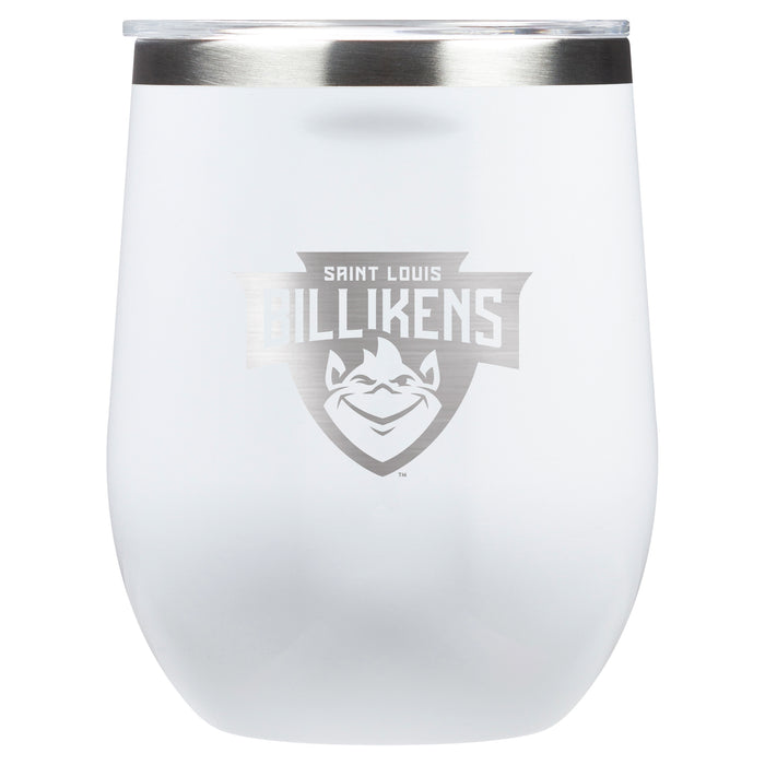 Corkcicle Stemless Wine Glass with Saint Louis Billikens Primary Logo