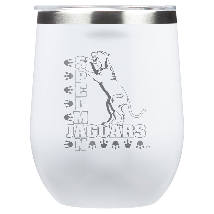 Corkcicle Stemless Wine Glass with Spelman College Jaguars Primary Logo