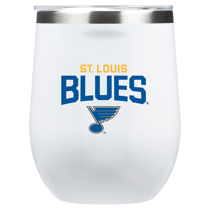 Corkcicle Stemless Wine Glass with St. Louis Blues Secondary Logo